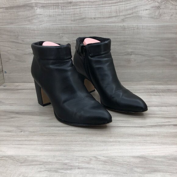 BCBGeneration Ankle Boots Women's 9 Stein Black Side Zip Booties - Picture 4 of 10